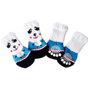 4Pcs Warm Puppy Dog Shoes
